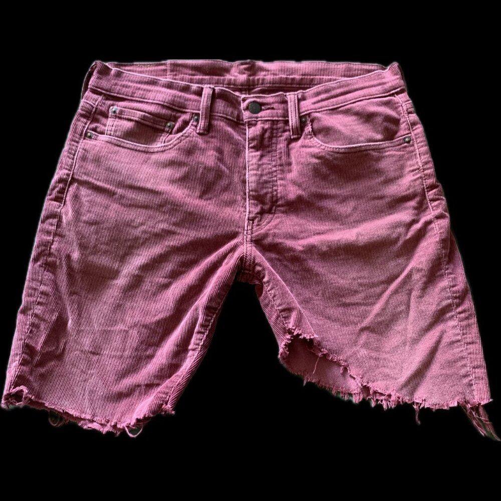 511 Levi's Pink Corduroy Custom-Cut Shorts